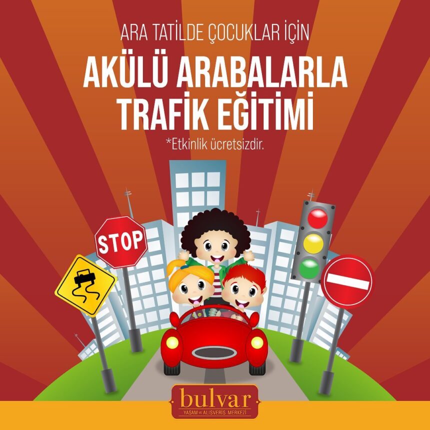 Akülü Arabalarla Trafik Eğitimi